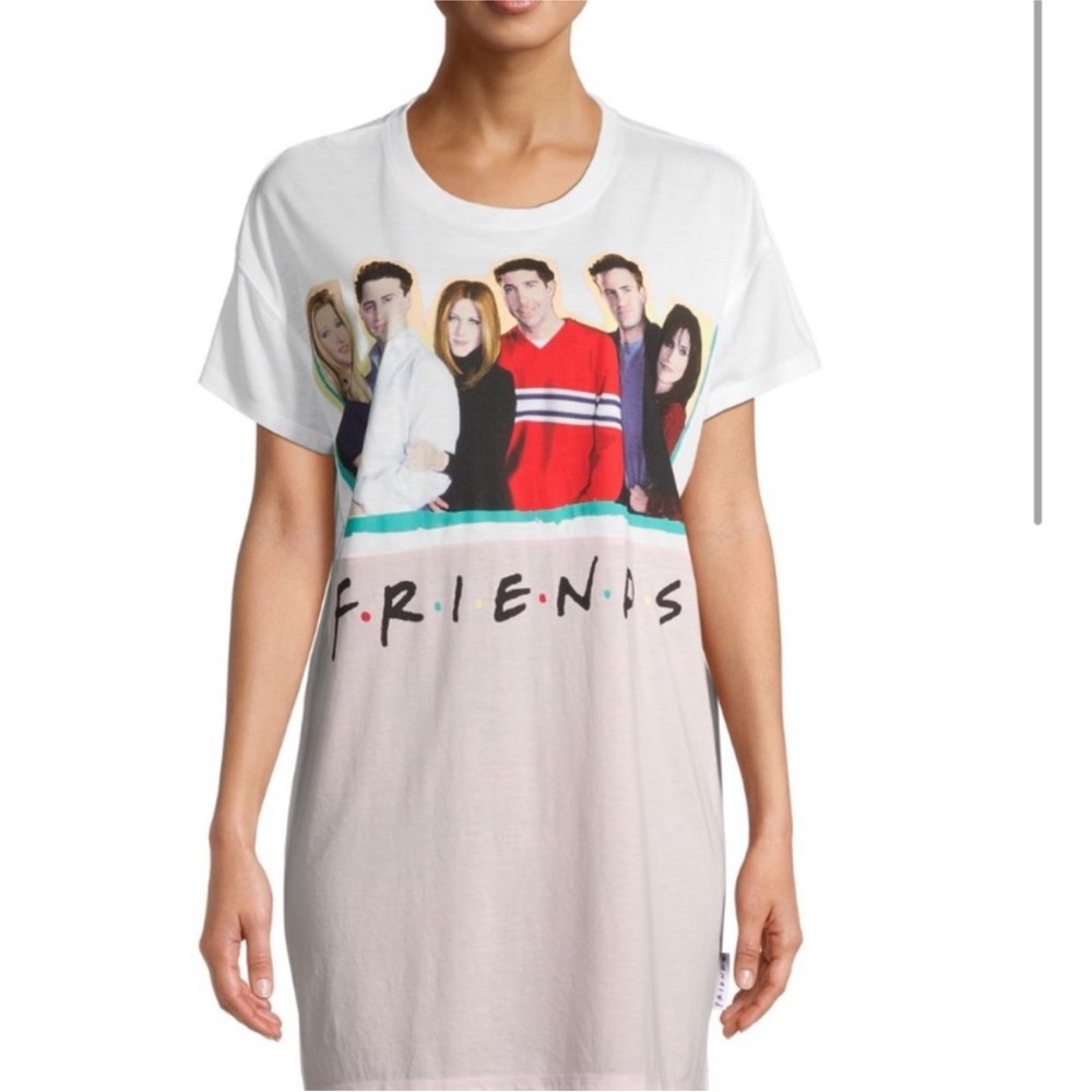 Friends‎ TV Show Graphic Sleep Dress Loungewear Nightgown